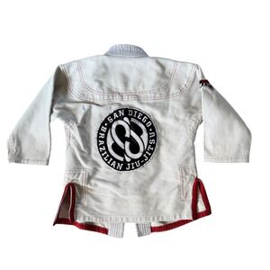 Gracie Barra GB Equipe Storm San Diego Jiu Jitsu Gi Top Only Y2 No More Bullying